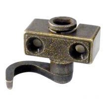 Crochet d'extrémité - Décor : Laitonné vieilli - Sens : Bas - LEHMANN