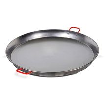 Poêle À Paella Valencienne Polie 40r – 80 Cm – Distribution Uniforme De La Chaleur – Pour Grandes Paellas – La Ideal