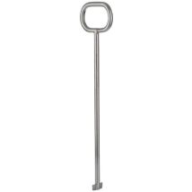 Harke - Crochet De Levage De Plaque D'Égout Longueur 800 Mm Avec Pied Fendu Galvanisé