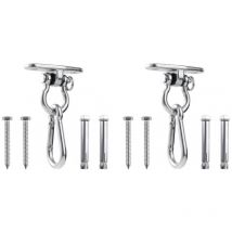 Roleader - Crochet De Plafond, 450KG Capacité Crochet de Fixation Murale de Plafond, Support de Plafond Suspension Trainer Kit de Suspension pour