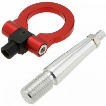 Crochet de remorquage de course de voiture pliable conu pour Mitsubishi Lancer ex voiture Auto remorque anneau crochet de remorquage ensemble rouge