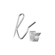 Sunxury - Crochet De Rideau En Métal Crochet De Rideau Crochet De Bûche Et Clipsilver-50pcs