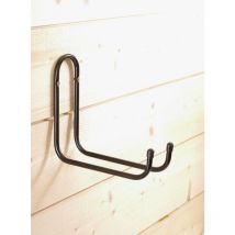 Crochet double Prof. 220mm tube ø 10mm peint noir - B025Q - Ce produit de marque est neuf. - Mottez