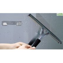 Novellini – Raclette de douche en laiton chromé et gomme – Matières, Mode de fixation