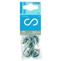 Crochet inoxydable 4 mm – Acier inoxydable A2 – 10 unités – Rangement pour atelier