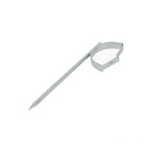 Crochet nord gouttière 1/2 ronde de 25 carré de 8 lg 350mm