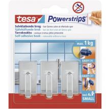 Tesa - Crochet petit et classique Powerstrip 57540-00012-20 chrome 3 pc(s)