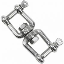 Shmshng - Crochet Pivotant Double Extrémité M8 Heavy Duty Crochet Rotatif à 360° Inox Accessoire à Suspendre avec Boucles amovibles pour Gym Sac de