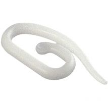 Crochet ruban fronceur plastique 27 mm. Boîte à 1000 unités