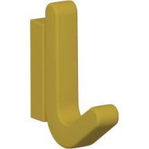 Crochet simple Ser.477 mat,élastique Plastique (tpu) 18 jaune moutarde H.68mm Hewi