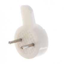Crochet Français – 3170160000084 – Crochet PVC pointes acier pour fixation cadre et tableau – Charge max 4 kg – Idéal béton et parpaings