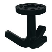 Crochet triple Ser.477 mat,élastique 90 noir profond H.69mm D.51mm Hewi