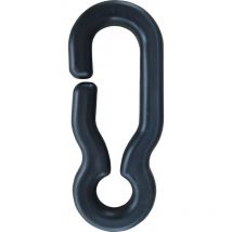 Temka - Crochet universel noir pour Chaine plastique