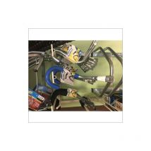 Crochet de vélo gainé x2