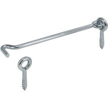 Vormann - Crochet longueur 80 mm, acier, zingué bleu, avec œillet pour vissage en (Par 25)