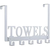 Crochets au-dessus de la porte, crochets à serviettes pour salle de bain, porte-serviettes pour chambre à coucher, cuisine, piscine, serviettes de