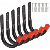 Volavo - Crochets de rangement robustes pour garage, support mural universel, support mural en u, crochets à suspendre pour vélo, chaise, échelle,