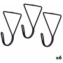 Giftdecor - Gift Decor Cintres triangulaires en métal noir Set 3 Pieces (6 Pcs.)