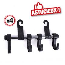 Crochets organiseur pour voiture lot de 4