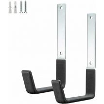 Crochets utilitaires pour mur de garage, crochets de rangement très résistants, organisateur d'outils de jardin, crochets de rangement mural en acier