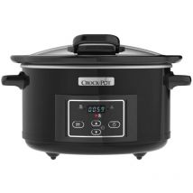 Crock Pot - Crockpot olla cocción lenta 4,7 l CSC052X con tapa abatible