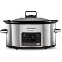 Crock Pot - Crockpot olla de cocción lenta digital Timeselect 5,6L CSC066X