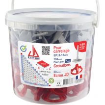 Jd Systeme - Croisillons autonivelants jd Système 2 mm avec écrous