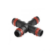 Croix avec anneau de sécurité pour micro irrigation - 20-20-20-20