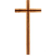 Croix en bois 1pc Pendentif croix en bois Croix artisanale en bois Croix suspendue (couleur bois)