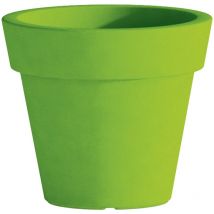 Cromia Gemma Topf für Pflanzen, mit Dekoration, einfarbig, aus Harz 'Made in Italy -ø 50 cm / Bronzefarbig / Vase und Undersetzer