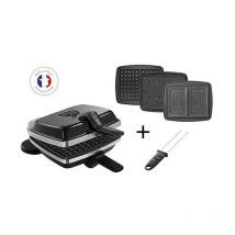 Lagrange - Croque-waffelwaffeln 3 teller 1000w schwarz 039624