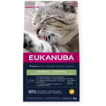 Hairball Control Poulet - nourriture sèche pour chats - 2kg - Eukanuba