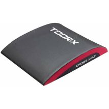 Cross Mat - 38x32x74 cm - Nero/Rosso - Tappetino per esercizi di rafforzamento del core