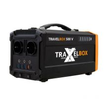 CROSS TOOLS Powerstation 500W - Générateur solaire portable 555Wh, à charge rapide, robuste, TRAVELBOX 500V, 68051