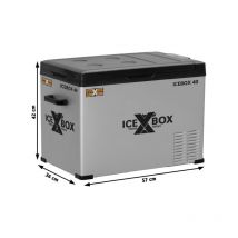 Cross Tools - Kühlbox 37 Liter - Kompressor-Gefrierbox, bis -20°C, tragbar, App-Steuerung, icebox 40, 68061