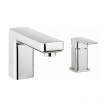 Atoll Deck Mounted Bath Filler Mixer Tap - Chrome - AT421DC - Chrome - Crosswater
