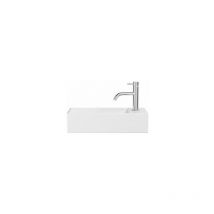 Crosswater - Beck Cloakroom Basin Including Free Flow Waste 1TH 450 x 200mm Gloss White BK0451SUW - Gloss White