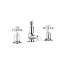 Crosswater - Belgravia Mélangeur - 3 trous - poignée croix - chrome