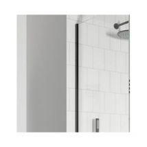 Crosswater Gallery Profilé mural 200cm - pour verre de 8 - 10mm - noir mat