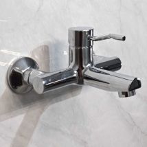 Crosswater - Kusassi Wall Mounted Bath Filler Tap Single Lever Chrome