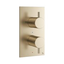Crosswater - mpro Robinet de douche thermostatique - encastrable vertical - 2 voies - laiton brossé