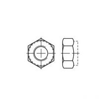 Crou hexagonal M3 Toolcraft TO-6864693 din 985 acier inoxydable V4A A4 100 pc(s)