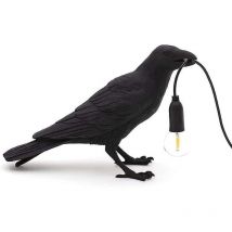 Crow Table Lamp Crow Table Lamp 30cm E12 Modern Lights For Bedroom Bedside Living Room Decor 220v (black Table Lamp Bulb Not Included )-