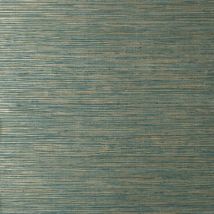 Crown Grasscloth Luxury Textured Wallpaper Teal Metallic Modern Feature Wall