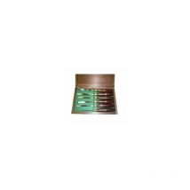 Crown - Set de 6 ciseaux de sculpteur 250mm - Coffret bois
