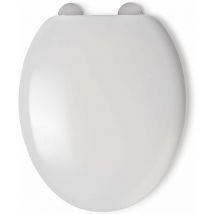 Croydex Flexi-Fix Grasmere Top & Bottom Fix Toilet Seat, White
