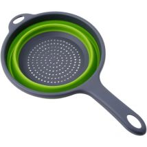 Einemgeld - Crépine d'évier Pliable de Cuisine avec poignée Passoire à Fruits à légumes,Vert