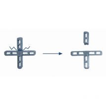 JAR - crucetas plastico 5 mm. bolsa 300 , Crucetas 5 mm 2105 -Bolsa de 300 unidadesTamaño: 5 mm Crucetas y alicatados en t.