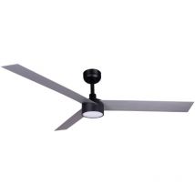 Faro Barcelona - cruiser s Ventilateur avec lumière noir/aluminium 34285-1TW