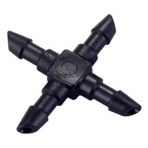 Conector Micro Riego Polipropileno 4mm Negro Tratamiento Anti uv Blue Bird